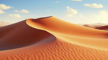 ai généré désert avec magique sables et dunes comme inspiration pour exotique aventures dans sec climats. ai généré. photo