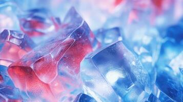 ai généré la glace et liquide Contexte dans néon couleurs photo