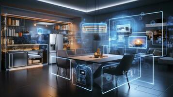 ai généré connecté vie, le iot révolution dans intelligent maisons. ai généré photo