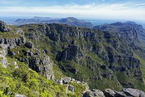 table Montagne falaises, cap ville, Sud Afrique photo