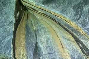 marbre grottes sanctuaire, étrange Roche formations causé par l'eau érosion, général carrera lac, puerto Rio tranquille, aysen région, patagonie, Chili photo