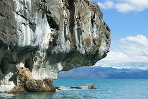 marbre grottes sanctuaire, marbre cathédrale sur général carrera lac, puerto Rio tranquille, aysen région, patagonie, Chili photo