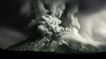 ai généré lave volcanique montagnes paysage photo