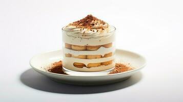 ai généré café Contexte tiramisu nourriture photo