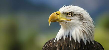 ai généré portrait de un américain chauve aigle, faune. génératif ai photo