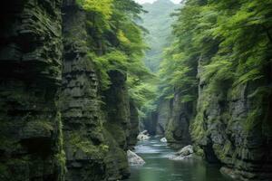 ai généré une magnifique canyon. ai généré photo