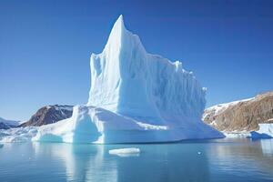 ai généré iceberg dans Groenland. ai généré photo