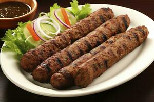 ai généré savoureux chercher kabab. ai généré. photo