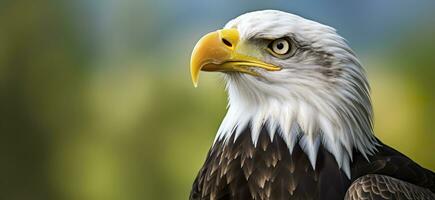 ai généré portrait de un américain chauve aigle, faune. génératif ai photo