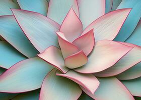 ai généré agave feuilles dans branché pastel couleurs pour conception arrière-plans. ai généré photo