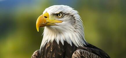 ai généré portrait de un américain chauve aigle, faune. génératif ai photo