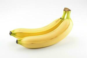 ai généré bananes sont isolé sur une blanc Contexte. ai généré. photo