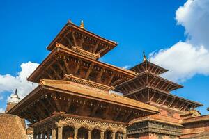 paysage de patan durbar carré situé à Katmandou dans Népal photo