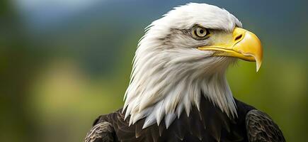 ai généré portrait de un américain chauve aigle, faune. génératif ai photo