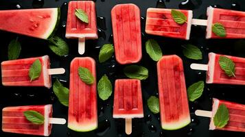 ai généré Frais et cool sucette la glace crème ai génératif photo