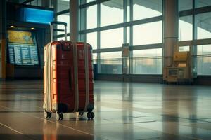 ai généré portable aéroport bagage. produire ai photo