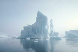 ai généré iceberg dans Groenland. ai généré photo