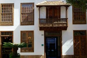 le historique centre de san Cristobal de la laguna est un de le canari îles culturel trésors. unesco monde patrimoine placer. photo