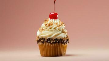 ai généré arrose gourmet petit gâteau nourriture photo