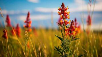 ai généré la nature prairies paysage proche photo