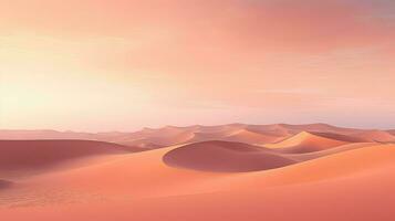 ai généré dunes le sable désert paysage photo