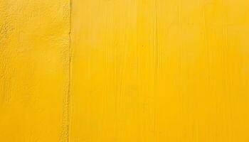 ai généré Jaune peindre sur une mur avec une Jaune Contexte photo