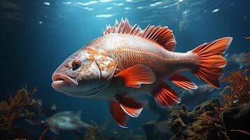 ai généré la nature poisson rouge la photographie photo