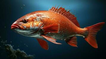 ai généré la nature poisson rouge la photographie photo