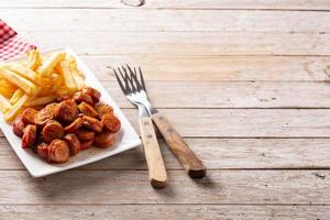 currywurst traditionnel allemand photo