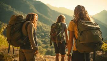 ai généré aventure et Découverte photo