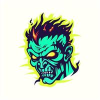 ai généré une vibrant logo de une zombi. génératif ai photo