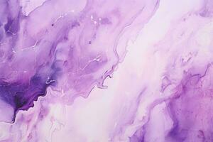 ai généré abstrait Contexte de acrylique peindre dans violet tons. coloré arrière-plan, abstrait violet peindre Contexte avec une marbre modèle, ai généré photo