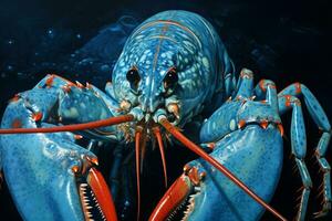 ai généré crustacé Homard animal. produire ai photo