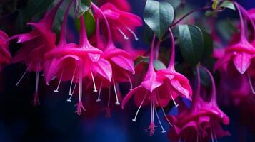 ai généré fuchsia doux Contexte photo