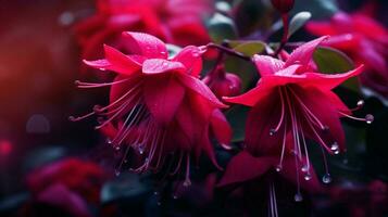 ai généré fuchsia doux Contexte photo