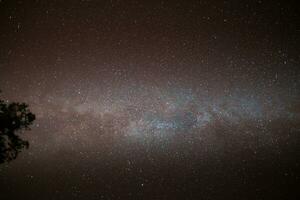 laiteux façon et étoile à nuit temps photo