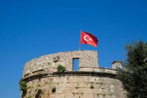 hidirlyk forteresse, Antalya repère, Turquie. forteresse a été utilisé comme une balise. photo