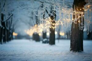 ai généré hiver pays des merveilles - génératif ai photo