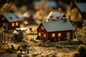 ai généré hiver ferme scènes - génératif ai photo