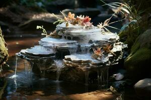 ai généré congelé l'eau Caractéristiques - génératif ai photo