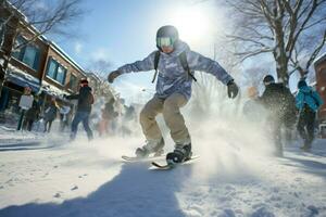 ai généré hiver des sports - génératif ai photo