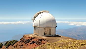 ai généré astronomie Découverte, télescope révèle majestueux laiteux façon généré par ai photo