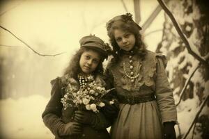 ai généré ancien hiver - génératif ai photo