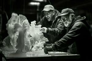 ai généré la glace sculpture artistes - génératif ai photo