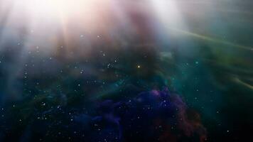espace Contexte. coloré nébuleuse avec étoiles. numérique La peinture photo