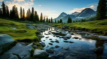 ai généré la nature paysages Contexte photo