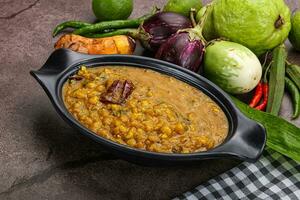 Indien cuisine dal tadka soupe photo