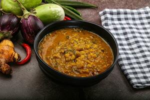 Indien cuisine dal tadka soupe photo