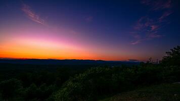 Appalaches le coucher du soleil vue photo