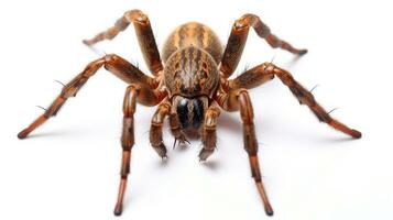 ai généré photo de araignée isolé sur blanc Contexte. génératif ai